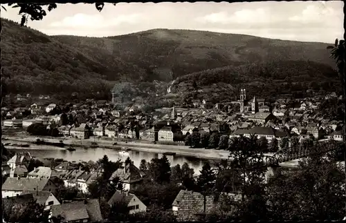 Ak Eberbach am Neckar Odenwald Baden, Panorama