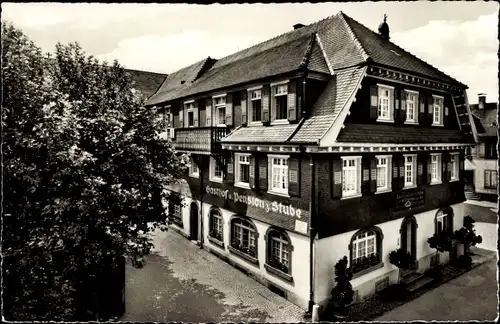 Ak Oberharmersbach im Schwarzwald Baden, Gasthof Zur Stube, Außenansicht