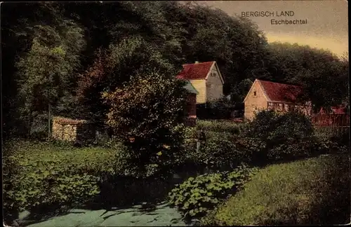 Ak Remscheid im Bergischen Land, Eschbachtal, Wohnhäuser