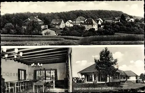 Ak Ehlscheid im Westerwald, Panorama, Jugendheim, Außenansicht, Aufenthaltsraum