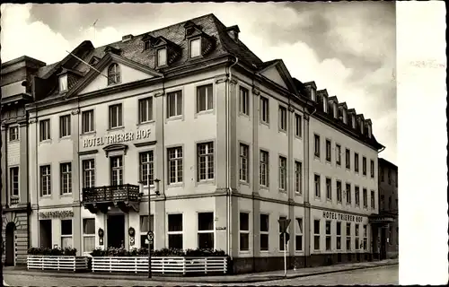 Ak Koblenz am Rhein, Hotel Trierer Hof, Außenansicht, neben dem Stadttheater