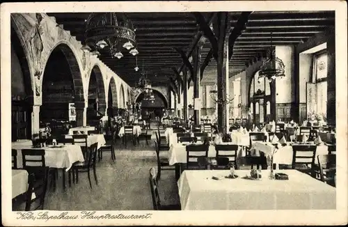 Ak Köln am Rhein, Stapelhaus Hauptrestaurant