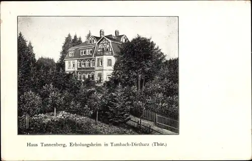 Ak Tambach Dietharz in Thüringen, Erholungsheim Haus Tannenberg