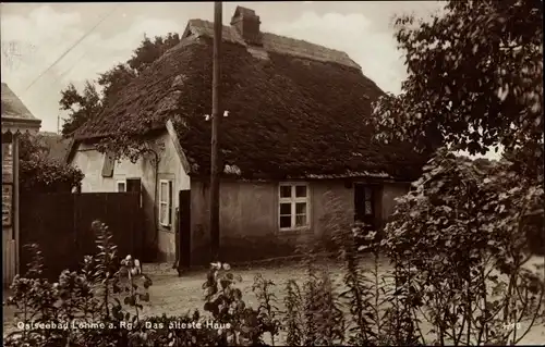 Ak Lohme auf Rügen, Das älteste Haus