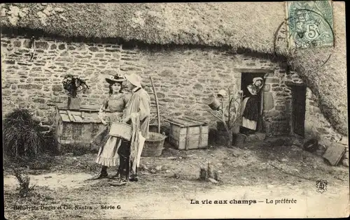 Ak La vie aux Champs, La preferee, Liebespaar