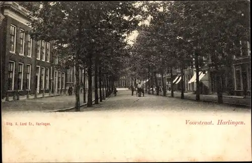 Ak Harlingen Friesland Niederlande, Voorstraat