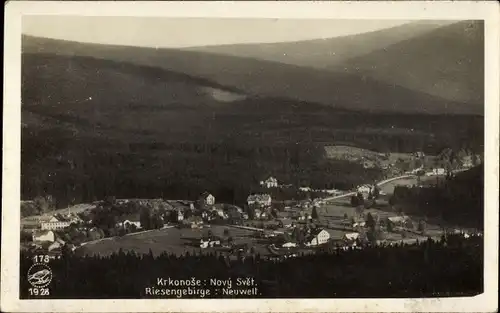 Ak Nový Svět Neuwelt Harrachov Harrachsdorf Riesengebirge Reg. Reichenberg, Totalansicht