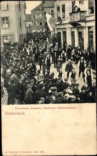 Ak Echternach Luxemburg, Procession dansante, Echternacher Springprozession