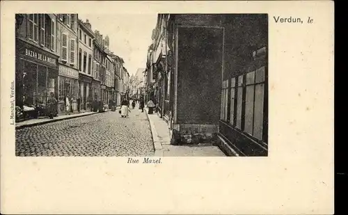 Ak Verdun Meuse, Rue Mazel