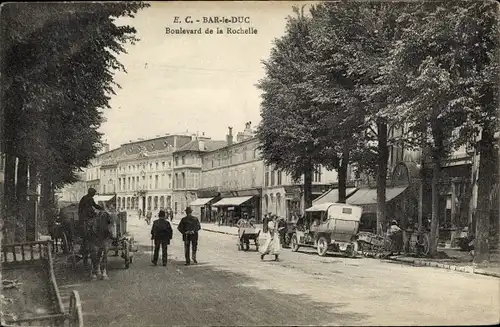 Ak Bar Le Duc Meuse, Boulevard de la Rochelle, Kutsche