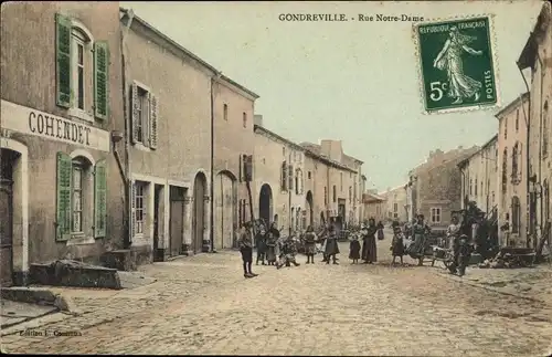 Ak Gondreville Meurthe et Moselle, Rue Notre Dame, Cohendet