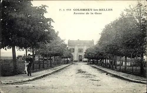 Ak Colombey-les-Belles Lothringen Meurthe et Moselle, Avenue de la gare