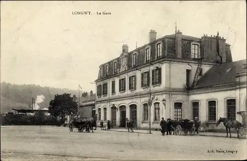 Ak Longwy Meurthe et Moselle, La Gare