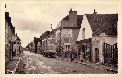 Ak Vincelles Yonne, La Grande Rue