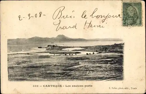 Ak Carthage Karthago Tunesien, les Anciens ports