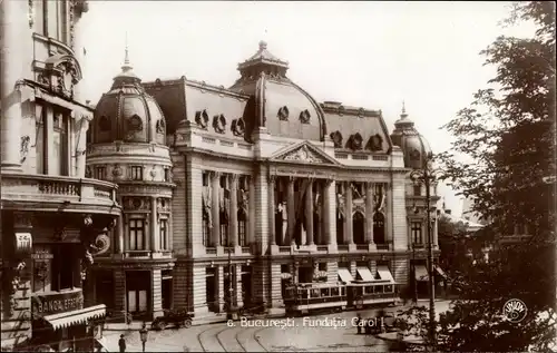 Ak București Bukarest Rumänien, Fundatia Carol I