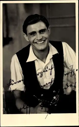 Foto Wolfgang Roeder (1926 - 1993), Sänger, Humorist, Autogramm