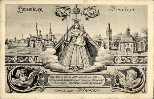 Ak Kevelaer am Niederrhein, Wallfahrtsort, Gnadenbild, Ortschaft, Kapelle