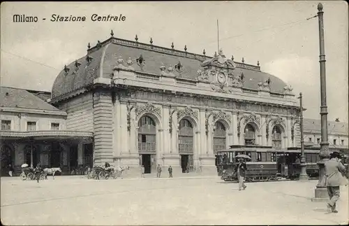 Ak Milano Mailand Lombardia, Stazione Centrale