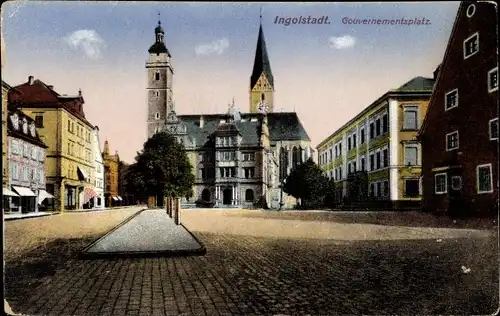 Ak Ingolstadt an der Donau Oberbayern, Gouvernementsplatz