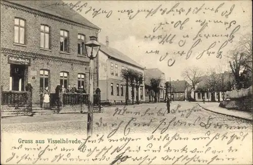 Ak Visselhövede in Niedersachsen, Straßenpartie