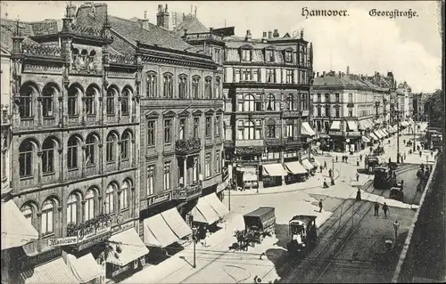 Ak Hannover, Georgstraße, Geschäftshäuser
