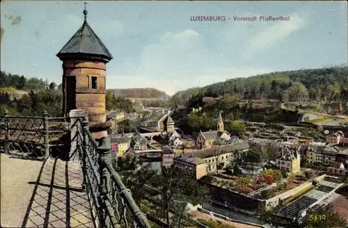 Ak Pfaffenthal Luxemburg, Vorstadt