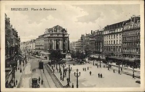 Ak Bruxelles Brüssel, Place de Brouckere