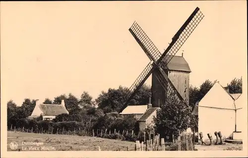 Ak Duinbergen Knokke Heist Westflandern, Le Vieux Moulin, Windmühle