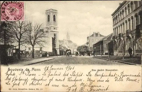 Ak Mons Wallonien Hennegau, Rue Andre Masquelier