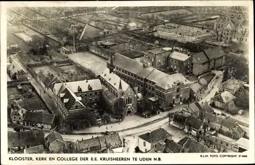 Ak Uden Nordbrabant, Klooster, Kerk en College der E.E. Kruisheeren