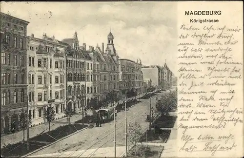 Ak Magdeburg an der Elbe, Königstraße