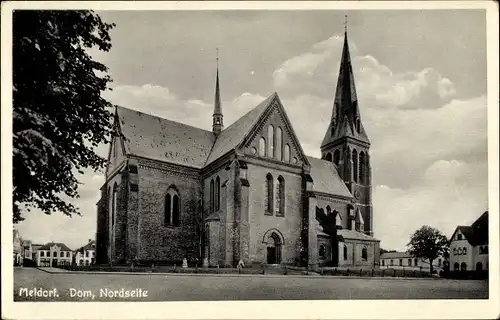 Ak Meldorf in Holstein, Dom, Außenansicht, Nordseite