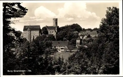 Ak Gnandstein Kohren Sahlis Frohburg in Sachsen, Burg Gnandstein, Außenansicht