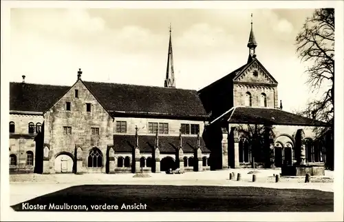 Ak Maulbronn im Schwarzwald, Kloster Maulbronn, vordere Ansicht