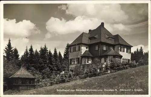 Ak Zinnwald Georgenfeld Altenberg Erzgebirge, Schulheim des Mädchen Gymnasiums Dresden Neustadt