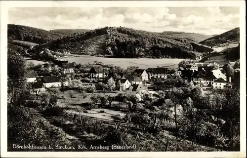 Ak Dörnholthausen Sundern im Sauerland, Panorama, Gasthaus Johann Klöckener