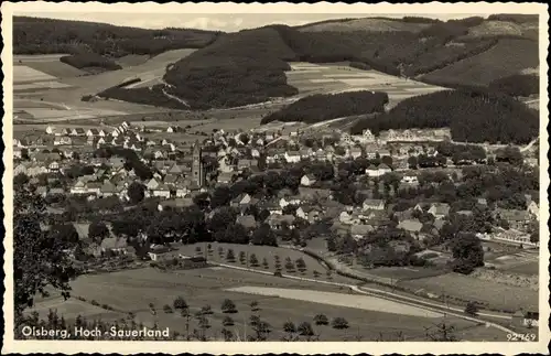 Ak Olsberg im Sauerland, Panorama, Felder
