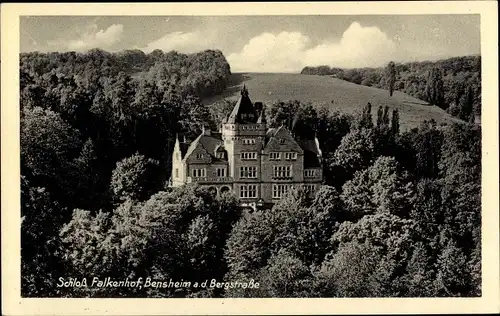 Ak Bensheim an der Bergstraße Hessen, Schloss Falkenhof, Caritas-Kinderheim