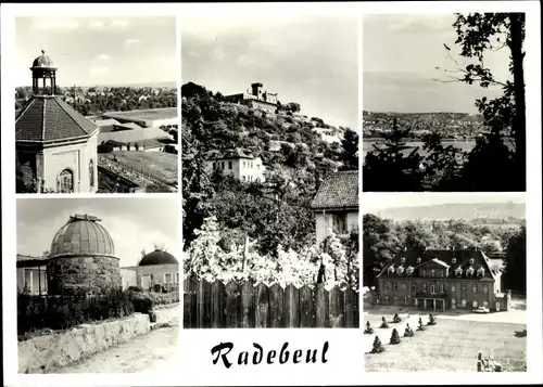 Ak Radebeul in Sachsen,, Kirche, Panorama, Schloss