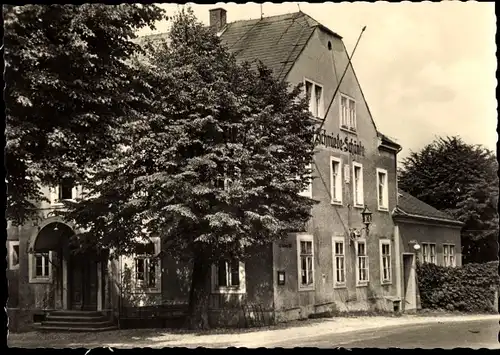 Ak Ullersdorf Radeberg in Sachsen, Schmiede Schänke