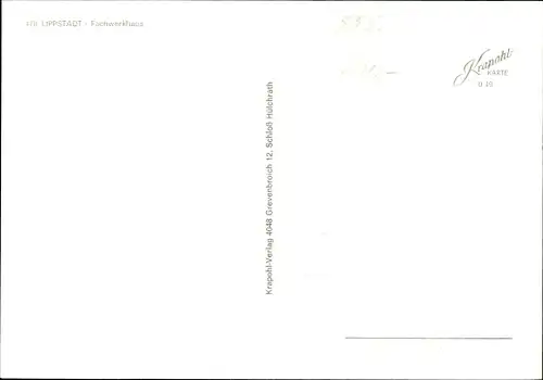 Ak Lippstadt in Westfalen, Fachwerkhaus