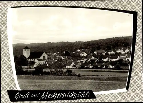 Ak Mechernich in der Eifel, Kirche, Panorama
