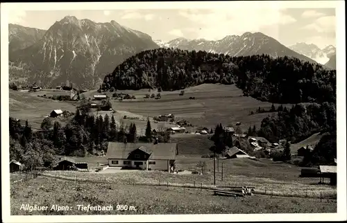 Ak Tiefenbach Oberstdorf im Oberallgäu, Teilansicht