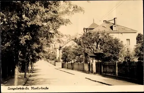 Ak Dresden Langebrück, Moritzstraße