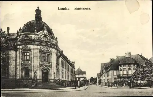 Ak Landau in der Pfalz, Blick in die Moltkestraße
