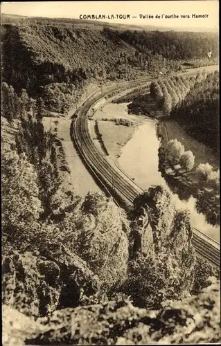 Ak Comblain la Tour Hamoir Wallonien Lüttich Belgien, Vallée de l'ourthe vers Hamoir