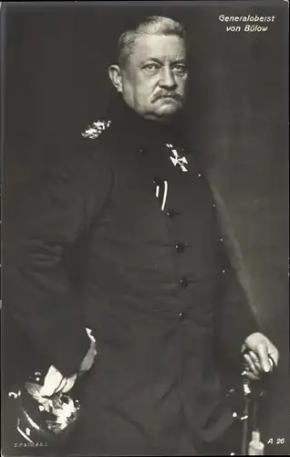 Ak Generaloberst von Bülow, Portrait, Uniform