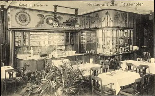 Ak Hamburg Mitte Altstadt, Restaurant Zum Patzenhof, Innenansicht, Stephansplatz