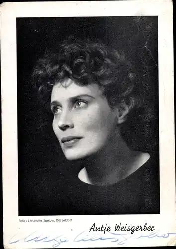 Ak Schauspielerin Antje Weisgerber, Portrait, Kurzes Haar